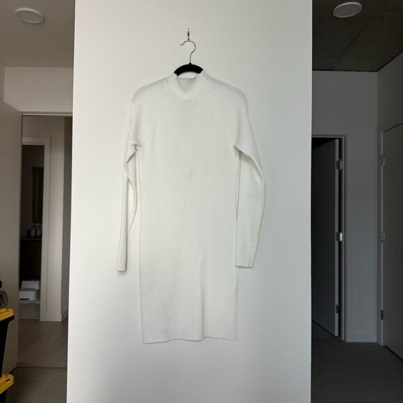 NWT Aritzia Wilfred Alchemy Mini Dress in Light Birch Size XL - Picture 2 of 3